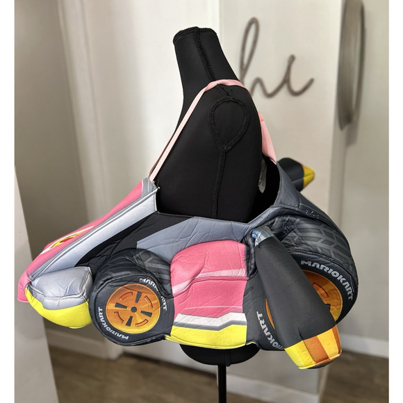 Princess Peach Car Costume Halloween Super Mario Kart Nintendo Adjustable Foam - Picture 3 of 7